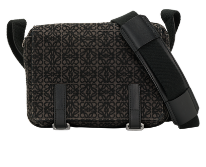 XS Anagram Military Messenger, &pound;750, Handbags, Black, Canvas, Front view